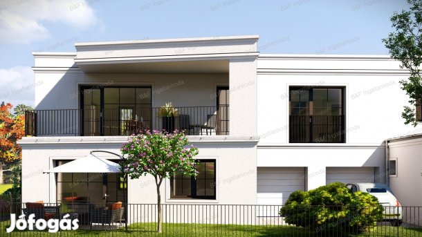 Újonnan épülő luxus társasházban földszinti lakás privát