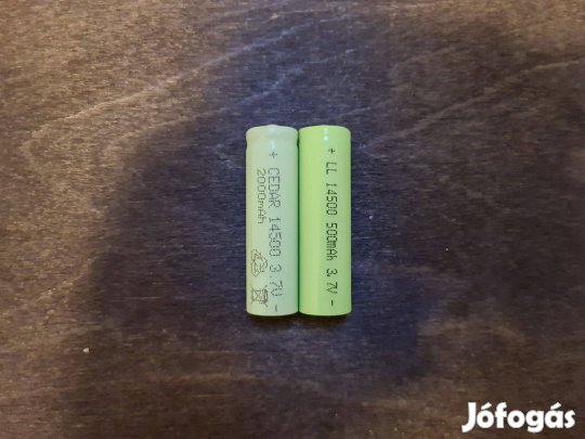 Újratölthető akkumulátor ceruza elem 3,7 volt 2 db