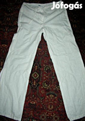 Újsz. eredeti Mango enyhén csillogő lenge len nadrág Akció %%