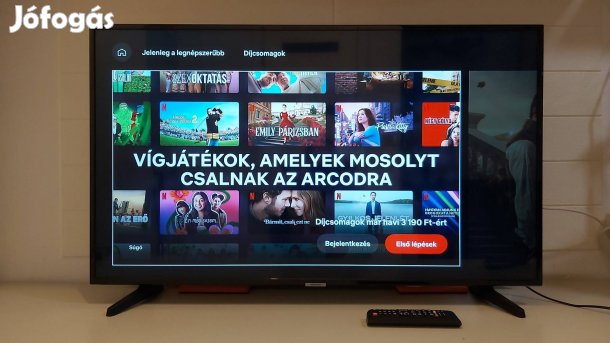 Újszerű,108cm-es,wifis,smart,UHD Samsung led tv eladó