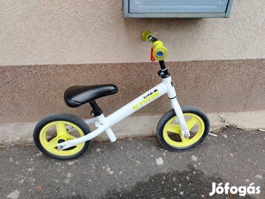 Újszerű 10" B'twin futóbicikli fehér kerékpár! (44)
