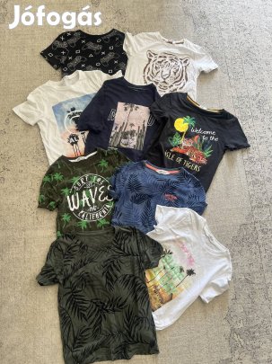 Újszerű 134/140-es H&M, Reserved fiú pólócsomag