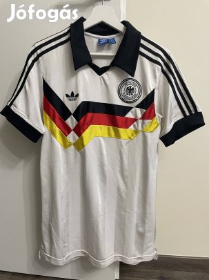 Újszerű Adidas Férfi 1988-1992 Német Válogatott Retró Galléros Mez M