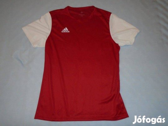 Újszerű Adidas piros fehér póló 14-15 évesre (méret 170)