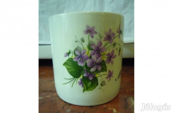Újszerű Angol ibolyás bögre Morfar felirattal