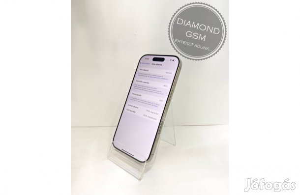 Újszerű Apple iphone 16 Pro 256 GB, Natur Titán színben,