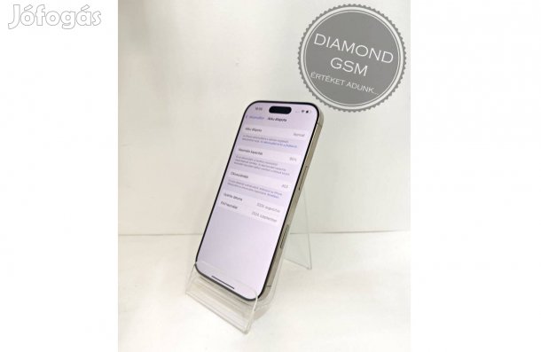Újszerű Apple iphone 16 Pro 256 GB, Natur Titán színben,