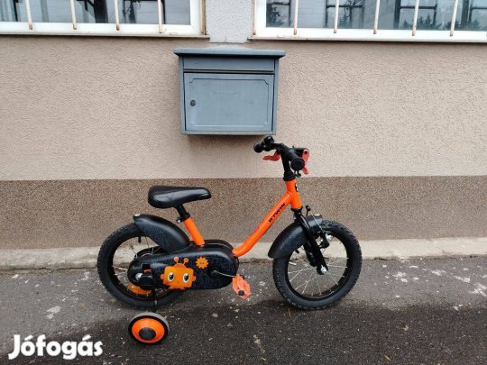 Újszerű B'Twin gyerek 14" kislány szabadonfutós kerékpár! (36)