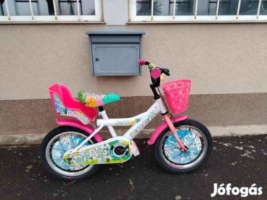 Újszerű Buggy-kpc fehér gyerek 16" kontrafékes kerékpár! (14)