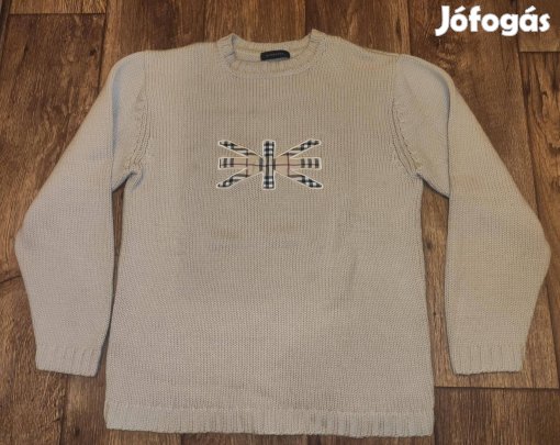 Újszerű Burberry 100% gyapjú barna pulóver