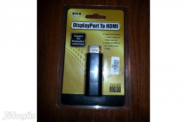 Újszerű Displayport-HDMI átalakító/adapter