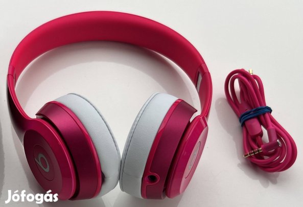 Újszerű Eredeti Beats Solo 2 Pink vezetékes fejhallgató