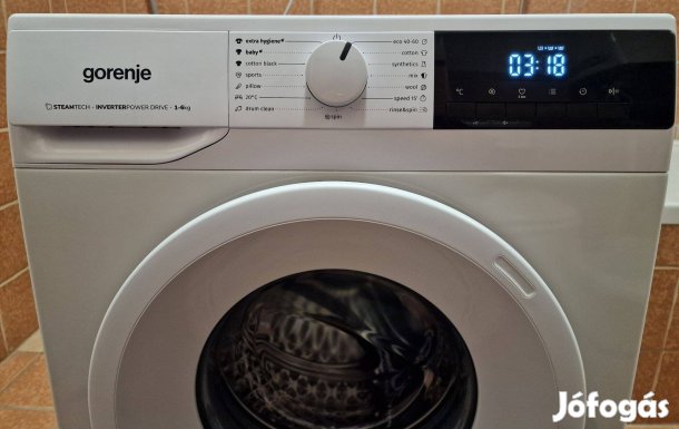 Újszerű Gorenje elöltöltős mosógép 6kg 1200 fordulat keskeny 45cm