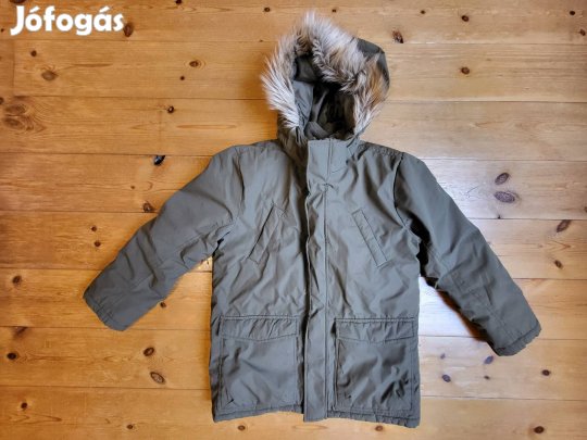 Újszerű H&M fiú téli kabát 134/140