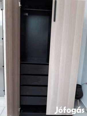 Újszerű Ikea Pax Forsand fiókos gardróbszekrény szekrény 202x60x100 cm