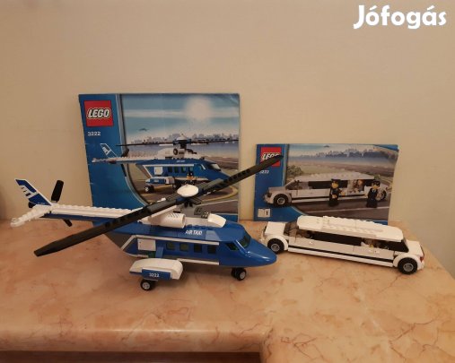 Újszerű Lego City 3222 ( Helikopter és limuzin ) - első tulajtól eladó