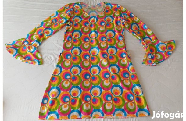 Újszerű Magic tölcsérujjú pávaszemes ruha M-es