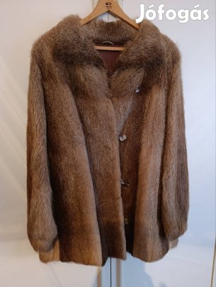Újszerű Nutria bunda +sapka.