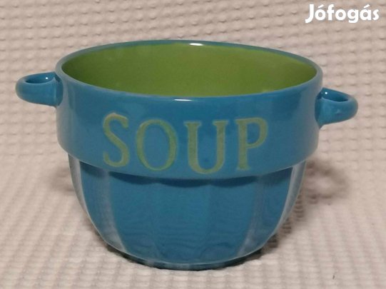 Újszerű Olasz Soup / Leves Fényes Kerámia Tál / Tányér