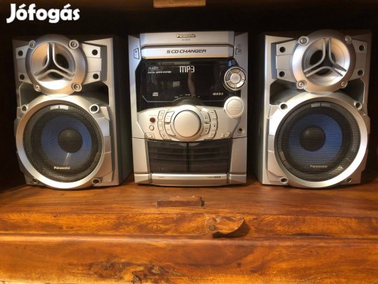 Újszerű Panasonic Hifitorony, rádió 2 kazettás magnó CD lejátszóval