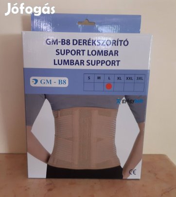 Újszerű Patella GM-B8 derékszorító / ágyék-keresztcsonti ortézis ( L )