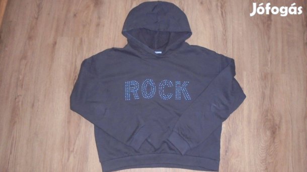 Újszerű Pepco szürke szegecses lányka kapucnis pulóver 158 - 164