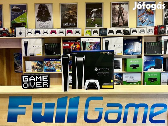 Újszerű Playstation 5 PS5 Digital Edition 825GB garanciával üzletből