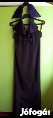 Újszerű S-es A-vonalú, nyitott hátú, gyönyörű alkalmi / báli ruha 