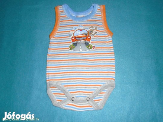 Újszerű Scamp autó mintás ujjatlan body 6-9 hó (méret 74)