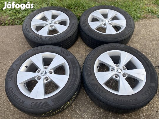 Újszerű Skoda Octavia mk4 gyári 16"-os Velorum alufelni 5x112