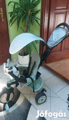 Újszerű Smoby tricikli, kék