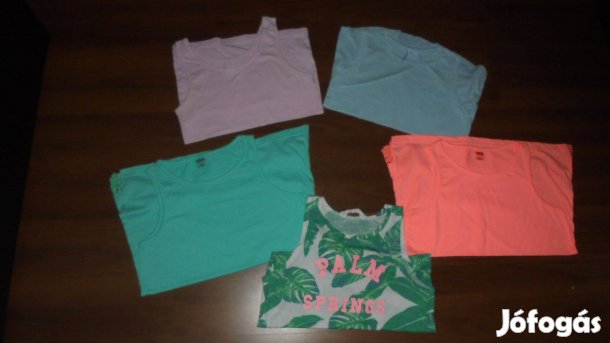 Újszerű Tezenis KIK vagy H&M lányka ujjatlan póló trikó 146 - 152