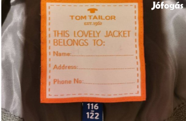 Újszerű Tom Tailor 116-122 lány kabát