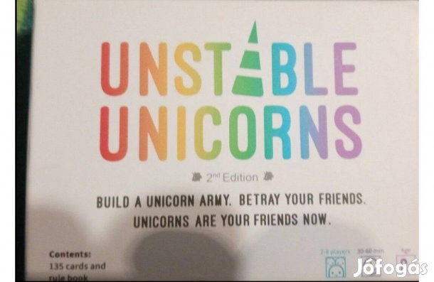 Újszerű Unstable Unicorns társasjáték