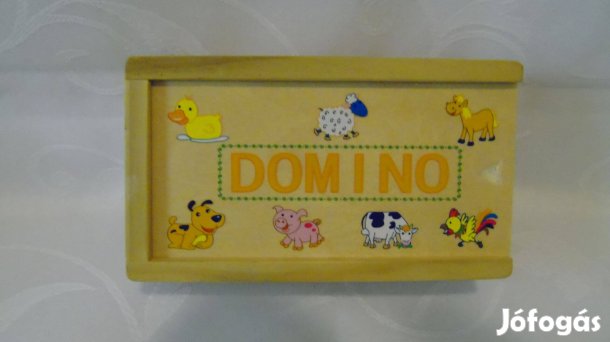 Újszerű Woodyland állatos fa 28 db-os dominó