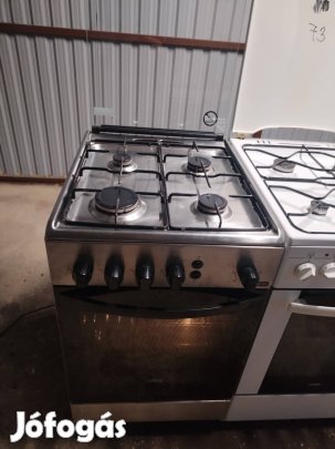 Újszerű Zanussi inox gáztűzhely eladó akár szállításal is 