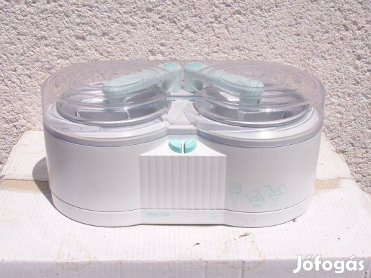 Újszerű! 2 tégelyes Philips jégkrém fagylalt fagyi gyártó gép fagyigép