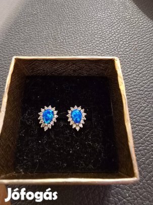 Újszerű! Ezüst opál fülbevaló