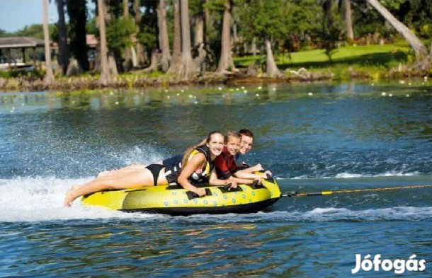Újszerű! Féláron! 3 szem-es Jobe Tornado vontatható vízi fánk vízifánk