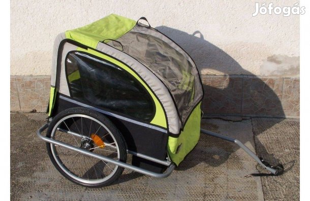 Újszerű! Féláron! Bicikli kerékpár utánfutó gyerek v. csomag szállító