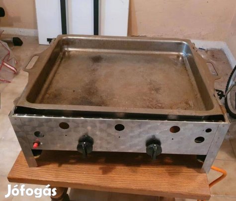 Újszerű! Féláron! Gáz pecsenyesütő pecsenye kolbász hurka lángos sütő
