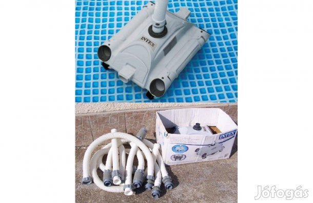 Újszerű! Féláron! Intex automata medence fenék porszívó tisztító robot