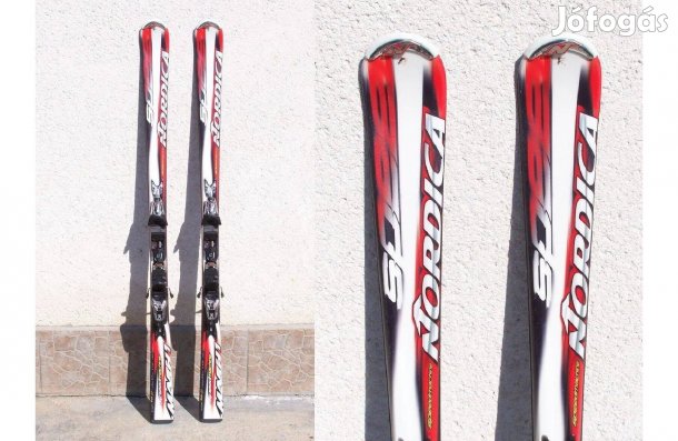 Újszerű! Harmadáron! 162 cm-es Nordica Speedmachine Mach1 síléc + cipő