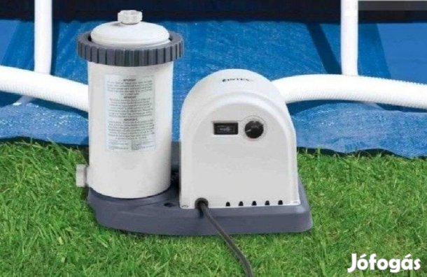 Újszerű! Harmadáron! Intex medence vízforgató szűrő 5.7 m3/h vízszűrő