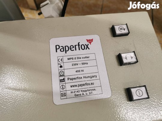 Újszerű! Paperfox MPE-2 Euro lyuk lyukasztó gép!