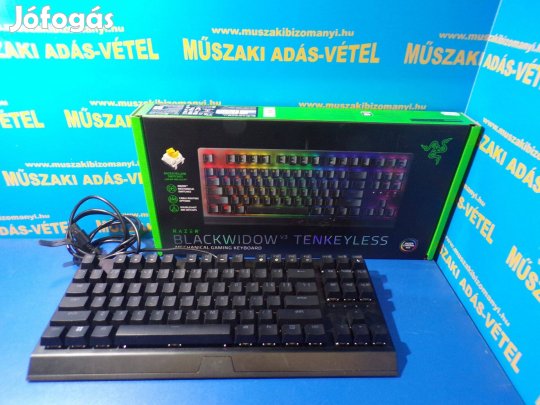Újszerű! Razer Blackwidow V3 Billentyűzet jótállással. bn