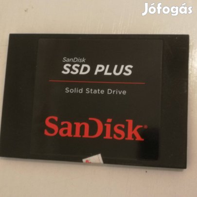 Újszerű, Sandisk Sdssa PLUS 240GB 2.5" SSD, 0 nap 19 óra