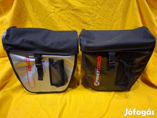 Újszerű, Street Coach két részes merevített, túratáska 1pár kerékpárra