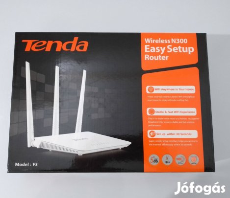 Újszerű! Tenda F3 N300 router