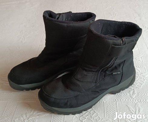 Újszerű "Trek Tex" Fekete Meleg Téli Csizma / Hótaposó (43 méret)